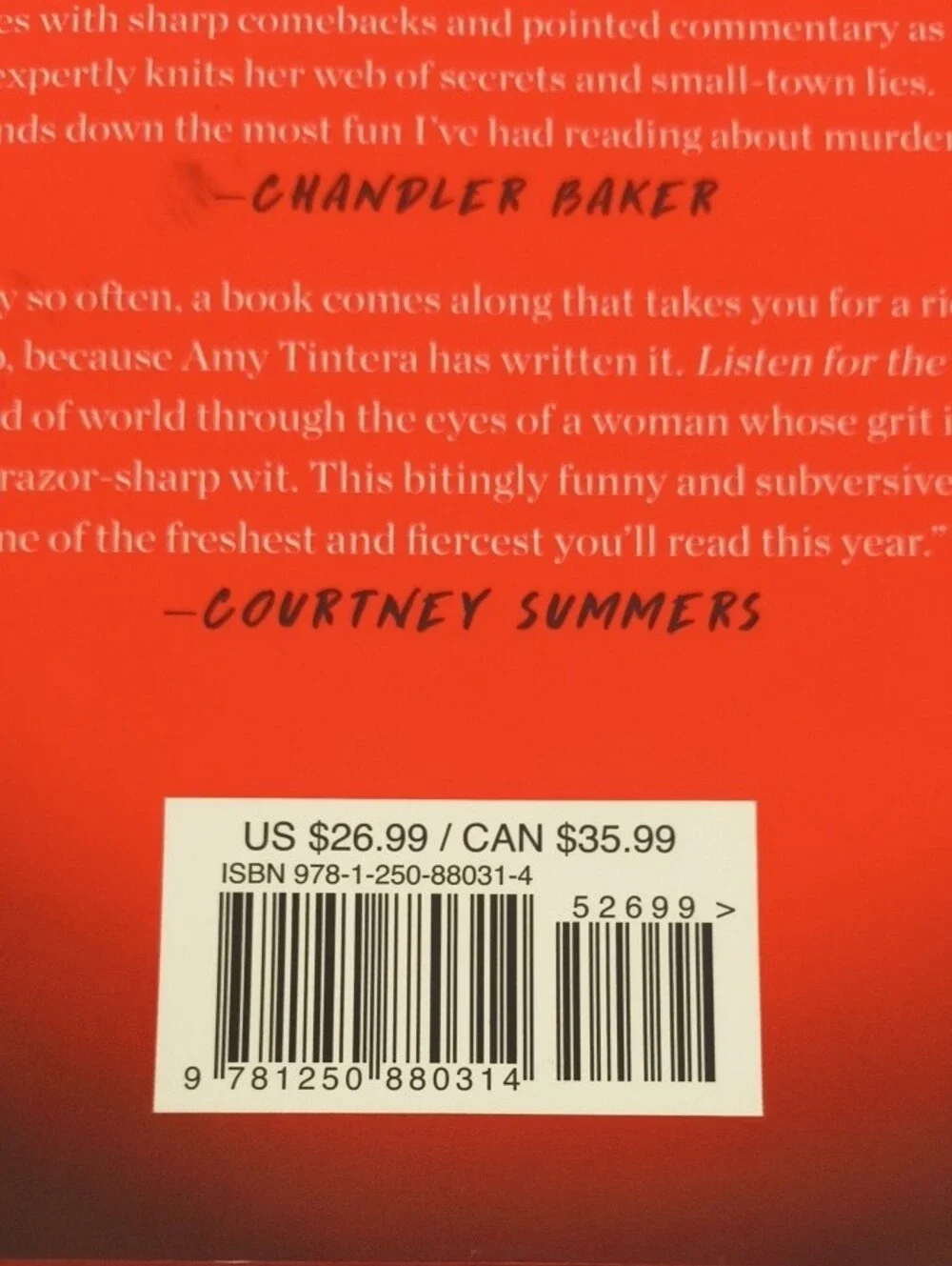 Listen for the Lie by Amy Tintera Hardcover NWT